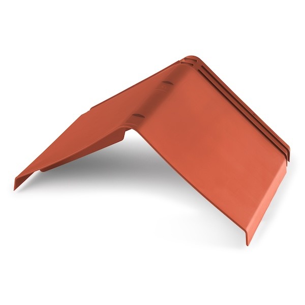 Plastový hřebenáč v cihlové barvě