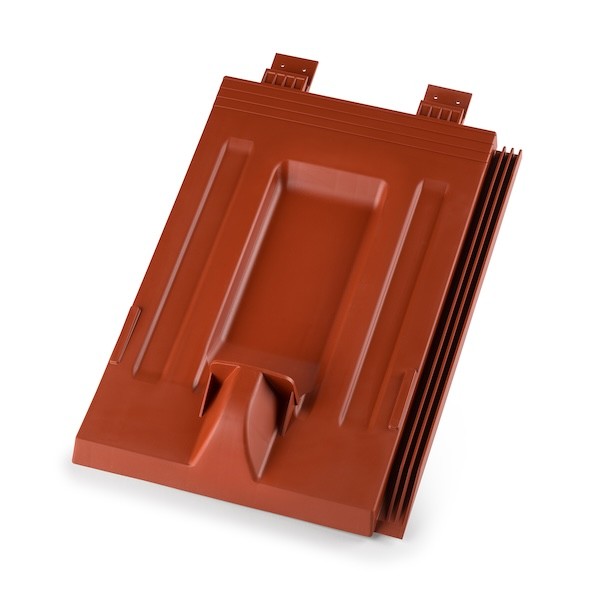 Plastová taška Solar s multifunkčním držákem v cihlové barvě