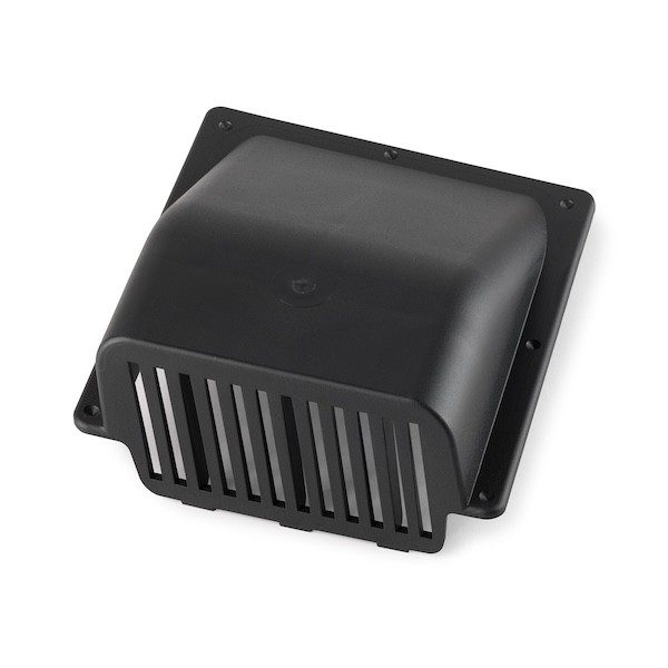 Nástavec pro provětrání střešního prostoru v černé barvě