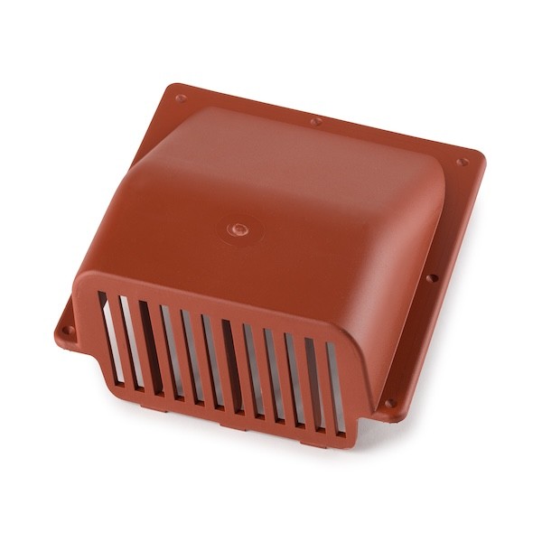 Nástavec pro provětrání střešního prostoru v terakotové barvě