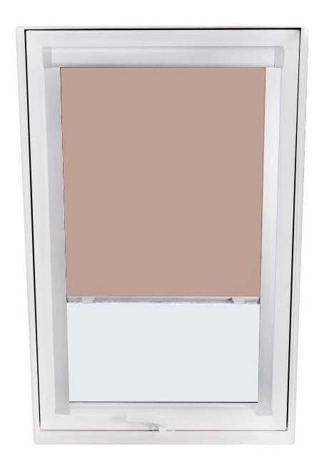 Vnitřní zastiňující roleta SKYFENS do střešních oken - vodicí lišta bílá, 66cm x 98cm