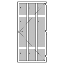 Vchodové dveře jednokřídlé - Typ R6