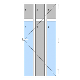 Vchodové dveře jednokřídlé - Typ R4
