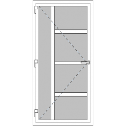 Vchodové dveře jednokřídlé VEN oteviravé - Typ Z3