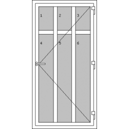 Vchodové dveře jednokřídlé - Typ R1