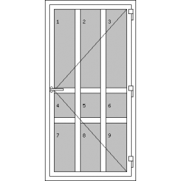 Vchodové dveře jednokřídlé - Typ V4