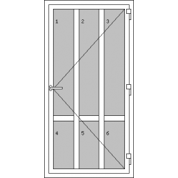 Vchodové dveře jednokřídlé - Typ T5